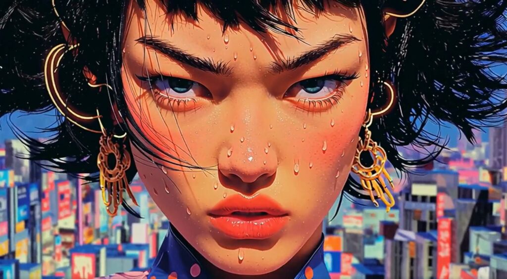 Fierce Japanese girl