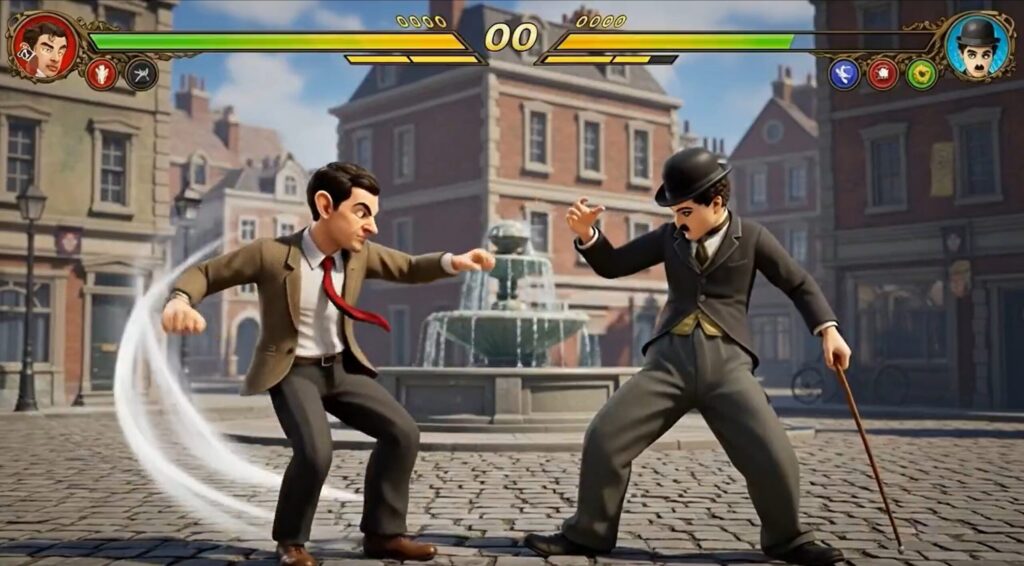 Mr. Bean vs. Charlie Chaplin videogame