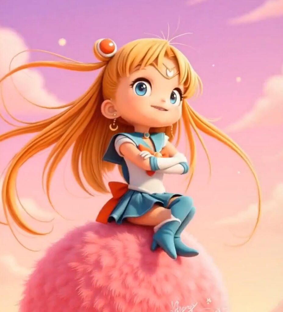 Sailor Moon loves fruits and vegetables