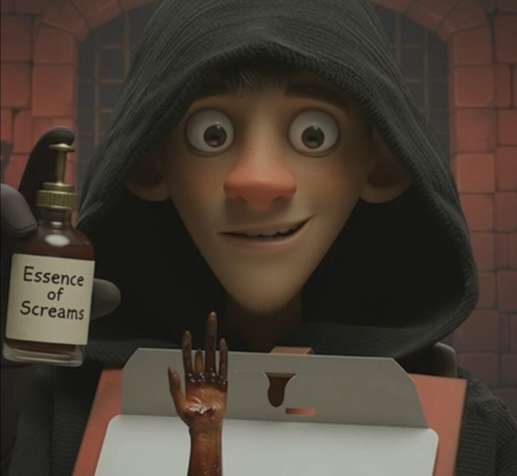 Dungeon DoorDash - short AI animated movie