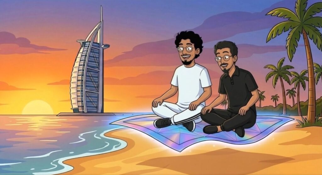 Cartoon - the adventures of ARQ's Amir and Easy in El Salvador